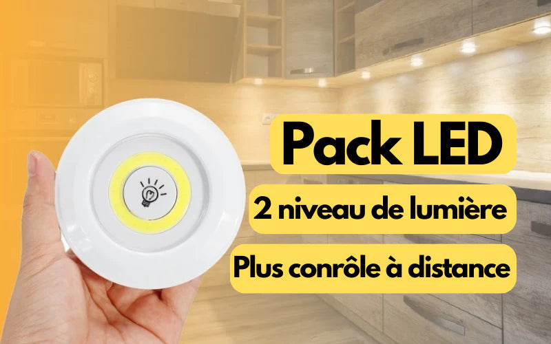 Lampes LED sans fil avec télécommande